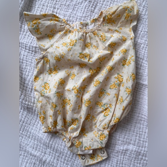 Zara Other - Zara yellow floral onesie, like new, 0-3mo